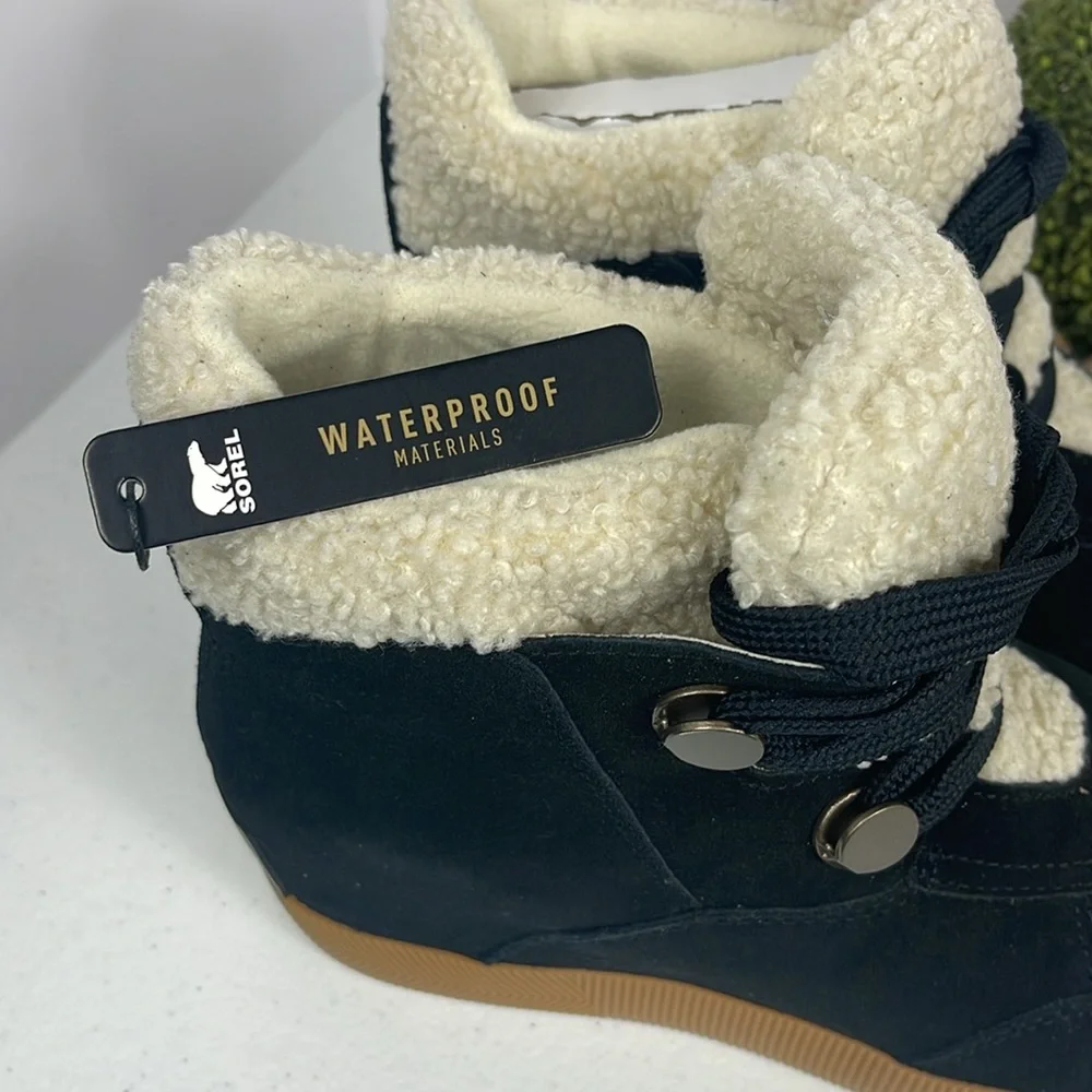 SOREL Out N About Cozy Wedge Size 10 Color Black NWT